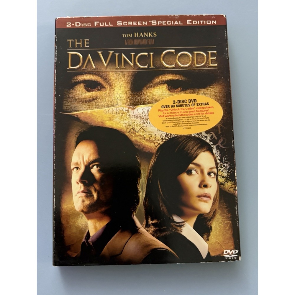 The DaVinci Code DVD 2006 2-Disc Set Special Edition Full Frame Edition